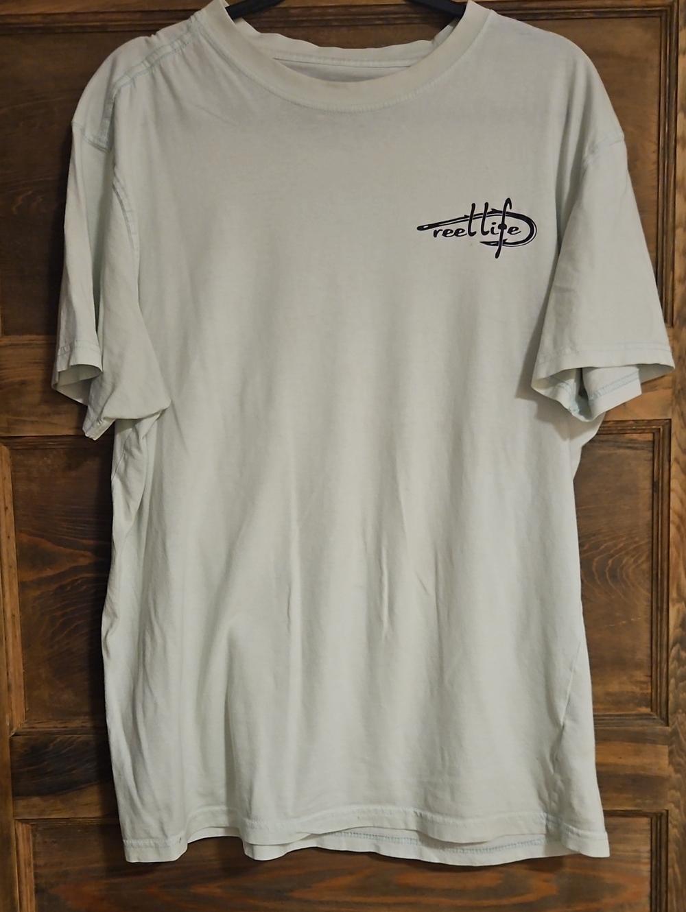 Reel Life Men's Short-Sleeve Logo T-Shirt in Light Blue